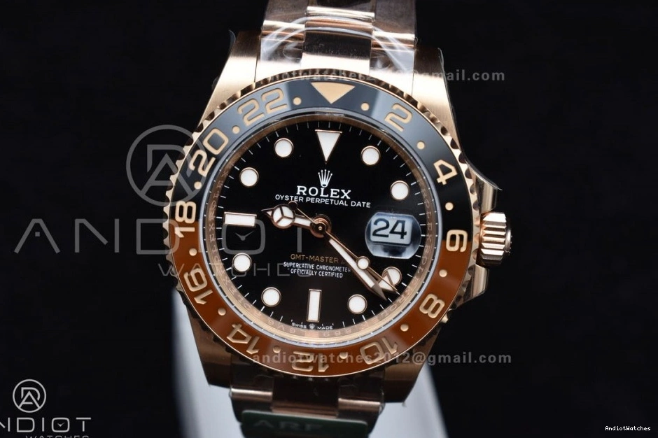 Edition CHNR WrinkleFree 864 SH3285 New on GMT ARF Master II 1:1 Best CHS SS RG 904L 126715 Bracelet 0308
